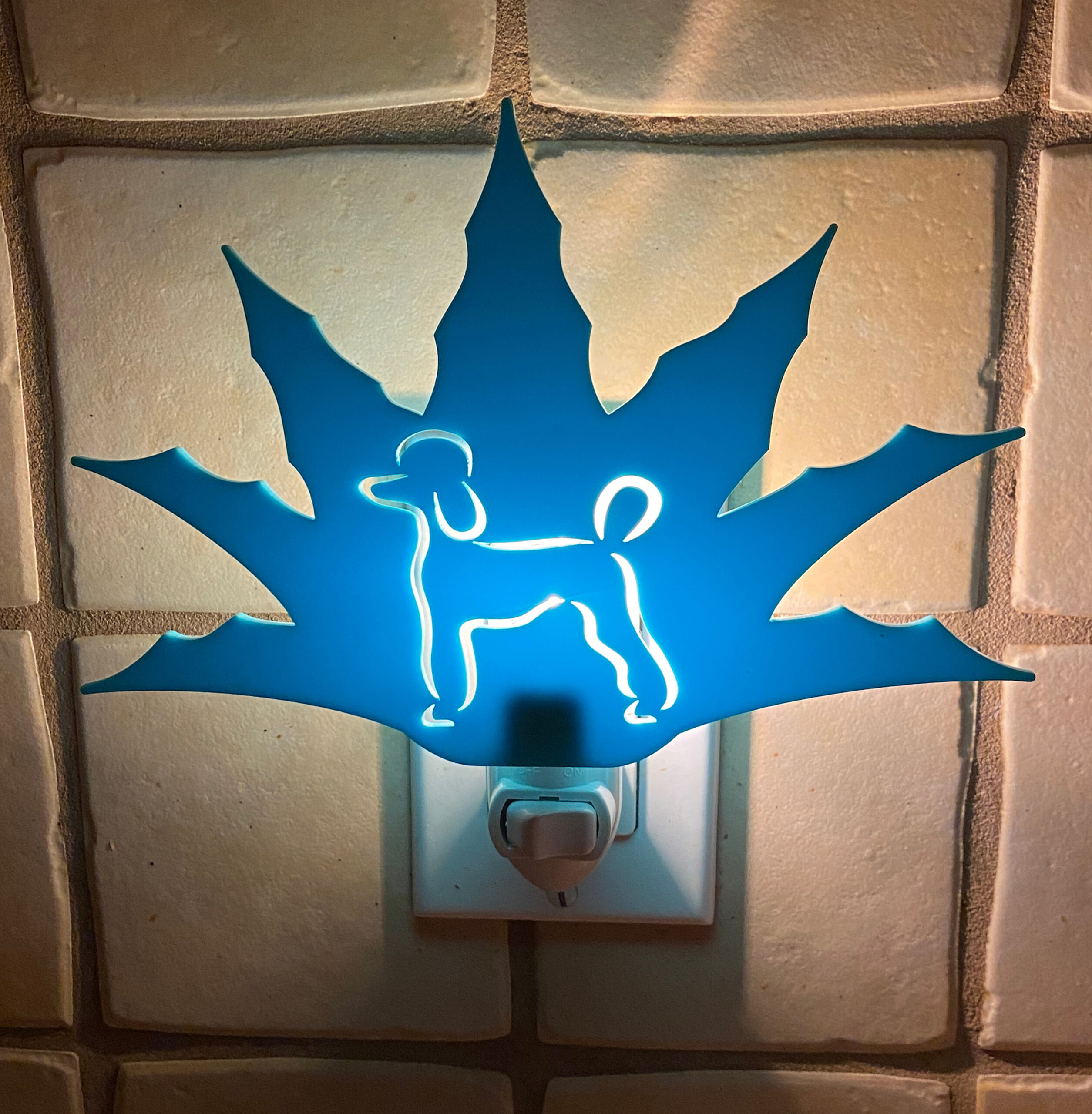 Poodle Turquoise Agave Cactus Nightlight